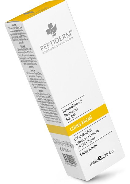 Peptıderm Güneş Kremi 100ML