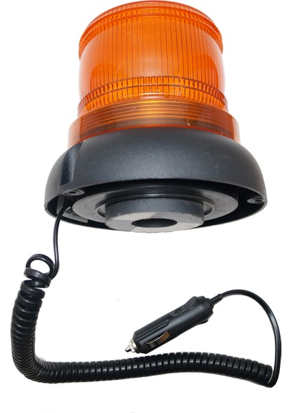 Ø110 Xenon Mıknatıslı Çakmak Fiş Lamba Ms 609 Turuncu 12VDC