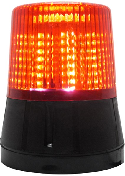 Ø110 Dörtgen Reflektörlü LED Döner Lamba Ms 804 Kırmızı 24VDC