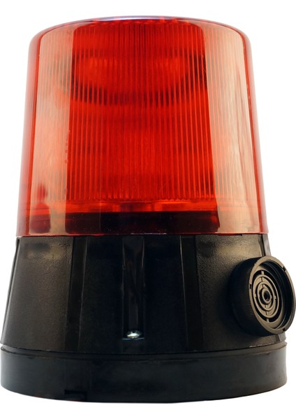Ø110 Döner Buzzer Ikaz Lamba Ms 838 Kırmızı 24VDC