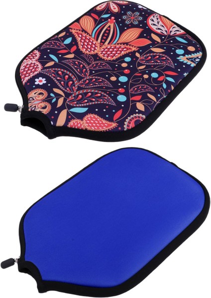 2x Pickleball Paddle Cover Deluxe Pickleball Raket Kol Torba Kılıfı Turuncu Koyu Mavi (Yurt Dışından)