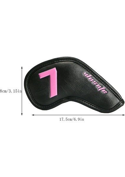 10 Sayı Uzun Boyun Golf Kulübü Başını Kapsar Golf Kamaları Için Büyük Renkli Numara 10 Parça-Black (Yurt Dışından) fiyatları