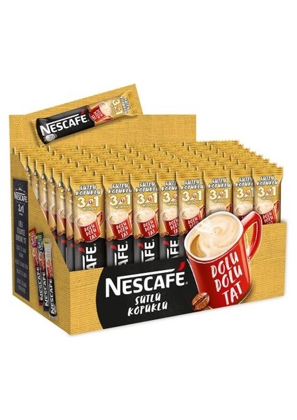 Nescafe 3ü 1 Arada Sütlü Köpüklü 72X17.4 G