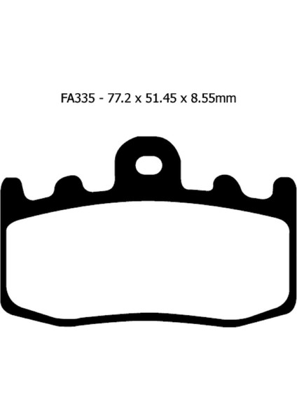 FA335HH 2005-2013 Bmw R 1200 Rt Uyumlu Ön Fren Balatası Sinterli Balata