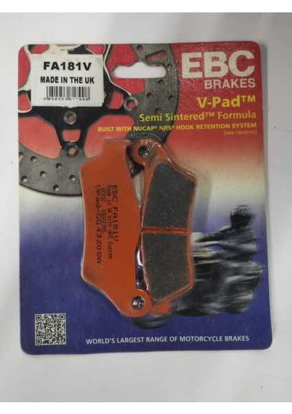 FA181V 2020-2023 Cf Moto 800MT Sport Uyumlu Arka Fren Balatası Yarı Sinterli Balata modelleri