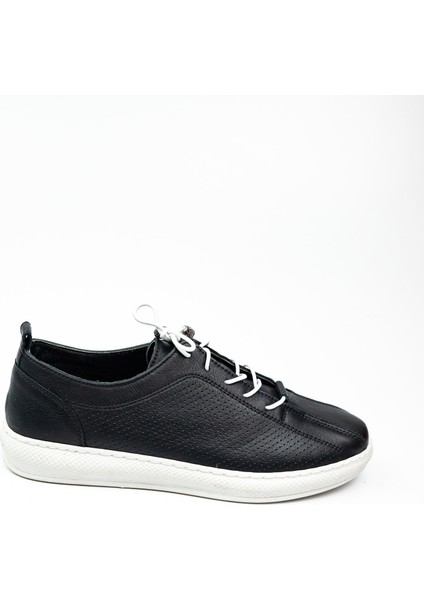 231679 Siyah Deri Kadın Günlük Ayakkabı fiyatları