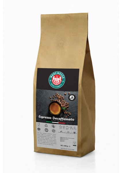 Mare Mosso Espresso Decaffeinato - Kafeinsiz - Espresso Kahve 1 Kg. fiyatları