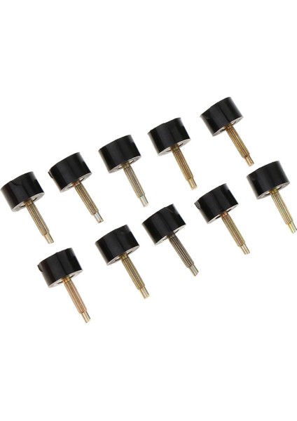 10 Çift Yüksek Topuk Uçları Ayakkabı Stiletto Taban Onarım Dübel Pimi Yedek Musluklar Küçük Siyah 10MM (Yurt Dışından)