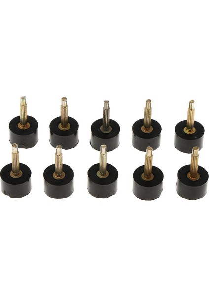 10 Çift Yüksek Topuk Uçları Ayakkabı Stiletto Taban Onarım Dübel Pimi Yedek Musluklar Küçük Siyah 10MM (Yurt Dışından) fiyatları
