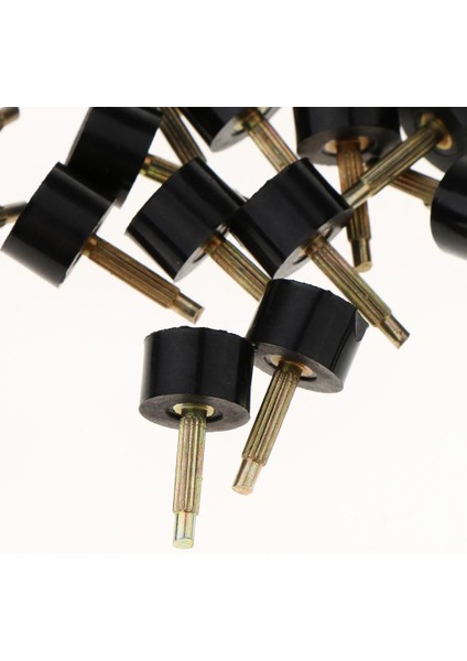 10 Çift Yüksek Topuk Uçları Ayakkabı Stiletto Taban Onarım Dübel Pimi Yedek Musluklar Küçük Siyah 10MM (Yurt Dışından) modelleri