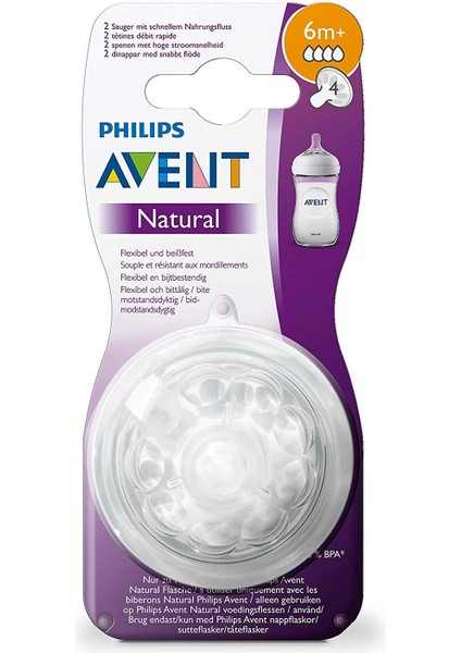 Philips Philips Avent Natural Biberon Emziği +6 Ay 2li