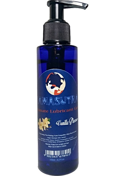 Vanilya Aromalı Jel 125 ml - Kamasutra Lubricant Vanilla Flavored Gel 125 ml