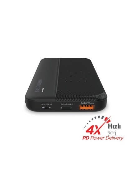 10.000 Mah Powerbank 20W Usb-C Pd + 18W USB Hızlı Şarj Taşınabilir
