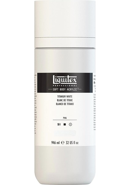 Professional Soft Body Akrilik Boya 946ML Titanium White 432 S1