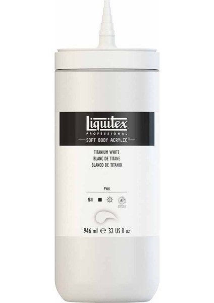 Professional Soft Body Akrilik Boya 946ML Titanium White 432 S1 modelleri