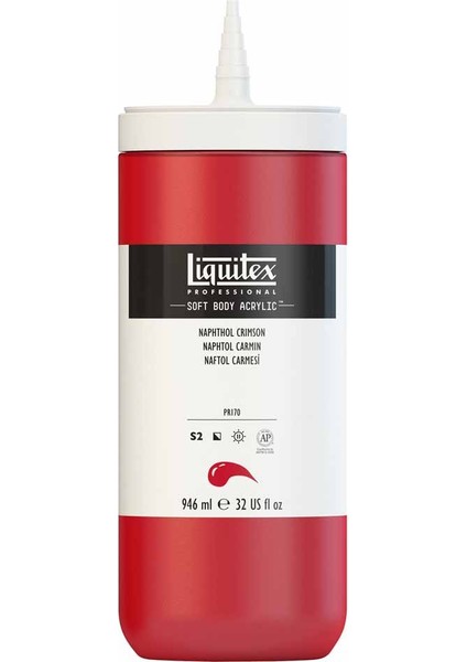 Professional Soft Body Akrilik Boya 946ML Naphthol Crimson 292 S2 fırsatları
