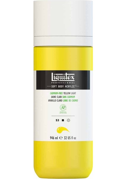 Professional Soft Body Akrilik Boya 946ML Cadmium-Free Yellow Light 889 S3 modelleri