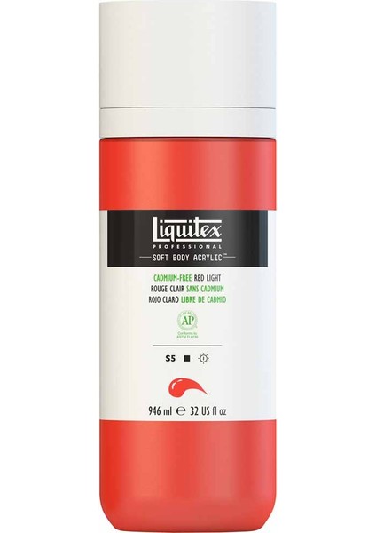 Professional Soft Body Akrilik Boya 946ML Cadmium-Free Red Light 893 S5 modelleri