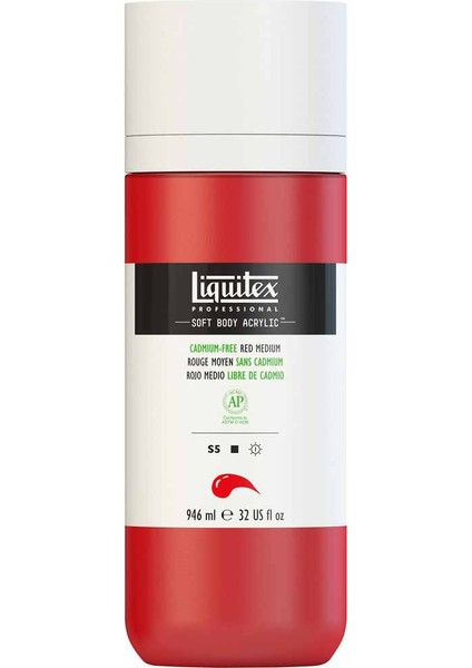 Professional Soft Body Akrilik Boya 946ML Cadmium-Free Red Medium 894 S5 modelleri
