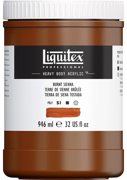 Professional Heavy Body Akrilik Boya 946ML Burnt Sienna 127 S1