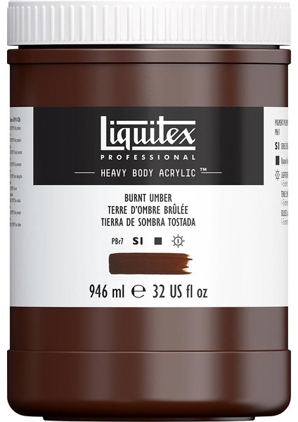 Professional Heavy Body Akrilik Boya 946ML Burnt Umber 128 S1