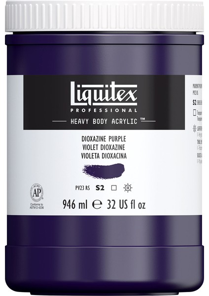 Professional Heavy Body Akrilik Boya 946ML Dioxazine Purple 186 S2 modelleri