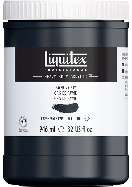 Professional Heavy Body Akrilik Boya 946ML Payne's Gray 310 S1 modelleri