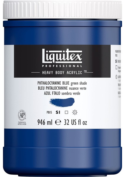 Professional Heavy Body Akrilik Boya 946ML Phthalocyanine Blue Green Shade 316 S1 modelleri