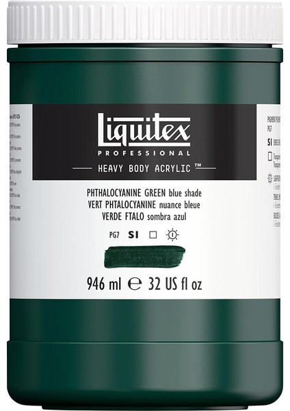 Professional Heavy Body Akrilik Boya 946ML Phthalocyanine Green Blue Shade 317 S1
