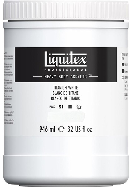 Professional Heavy Body Akrilik Boya 946ML Titanium White 432 S1