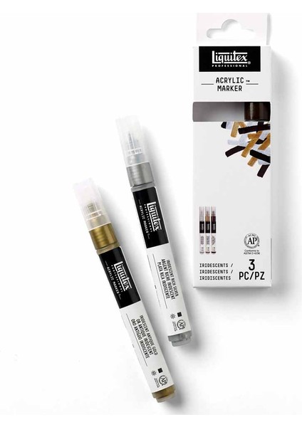 Professional Akrilik Markör 3X2MM Set Iridescent fiyatları