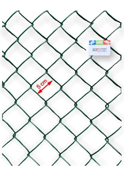 Pvc Kaplı Örgü Tel Bahçe Çiti - 3,00 mm Kalınlık 50X50 Göz Aralığı H:150 cm L:10 Metre fiyatları