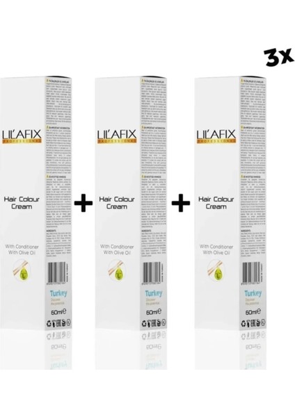 7/65 Lal Kızılı 3'lü Krem Tüp Boya 60 Ml.