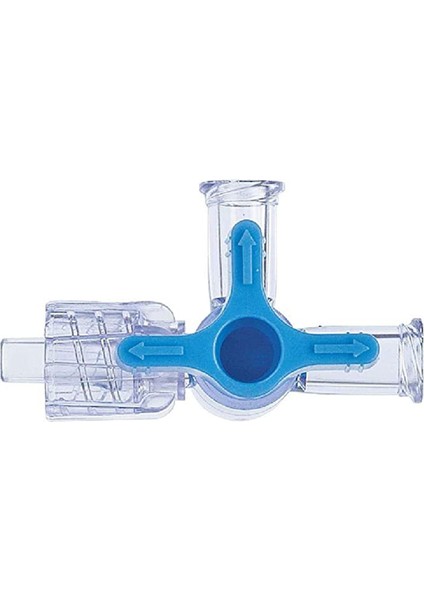 Üç Yollu Musluk Mavi 20 Adet