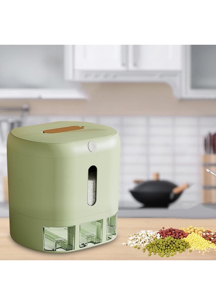 Büyük 13 kg. Gıda Saklama Kabı Pirinç Unu Yeşil (Yurt Dışından)