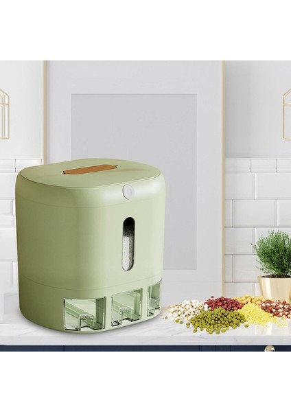 Büyük 13 kg. Gıda Saklama Kabı Pirinç Unu Yeşil (Yurt Dışından)