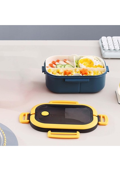 Okul Mavisi İçin Saplı Silikonlu 800 ml. Taşınabilir Bölücü Öğle Yemeği Kutusu (Yurt Dışından) modelleri