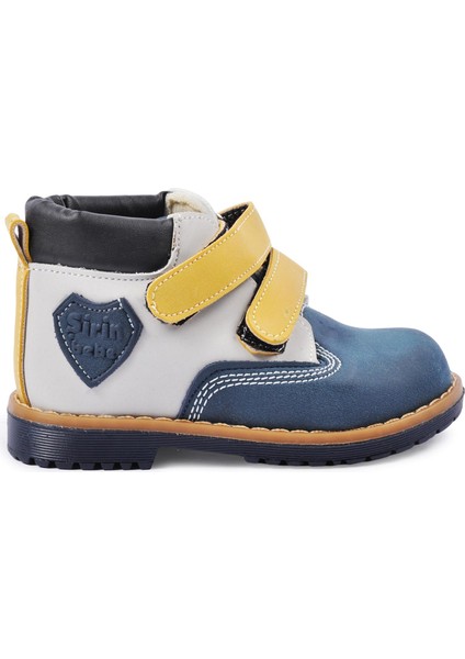 CAT15 Lacivert-Nubuk-Sarı Bebek Bot fiyatları