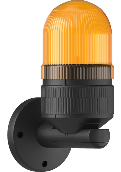 Ø70 300 Seri Xenon Çakar Buzzer Tüp Duvar Montaj Ms 323 Turuncu 24VDC