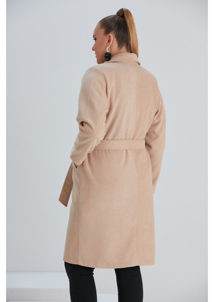 Astarsız Büyük Beden Vizon Kaşe Kaban indirimleri