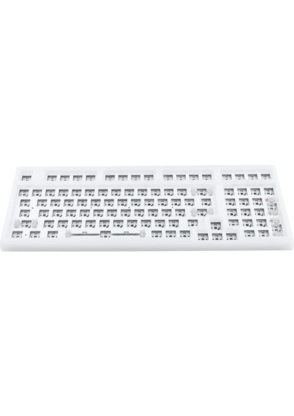 98KEYS Sıcak Takas Mekanik Klavye Kiti Etkisi/ 3/5 Pın Şeffaf Beyaz fiyatları