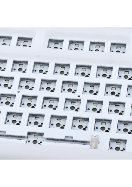 98KEYS Sıcak Takas Mekanik Klavye Kiti Etkisi/ 3/5 Pın Şeffaf Beyaz indirimleri