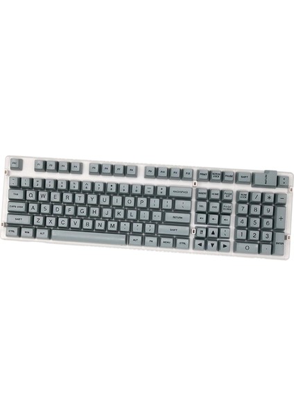Mekanik Klavye Opak Dayanıklı Gri Siyah Harfler Için 108 Anahtar Kit Dıy Keyaflar(Yurt Dışından)
