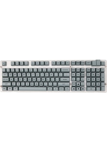 Mekanik Klavye Opak Dayanıklı Gri Siyah Harfler Için 108 Anahtar Kit Dıy Keyaflar(Yurt Dışından) fırsatları