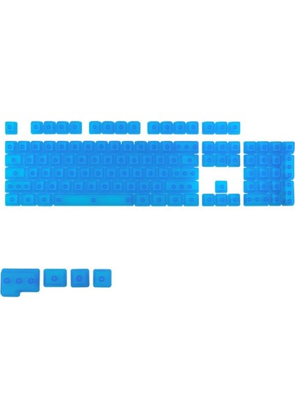 Dıy Şeffaf Key Kapak Profili Rgb 104KEYLER/KLON Anahtarları Mavi Şeffaf(Yurt Dışından)