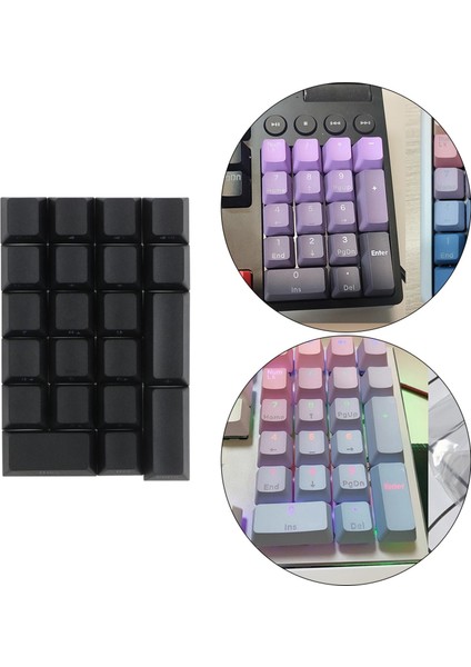 Mekanik Klavye Sayısal Key Kapaklar Pbt Keyi Kaynakları Kiraz Siyah Yan Yazı Tipi Için Toz Geçirmez Su Geçirmez Ev 21KEY modelleri