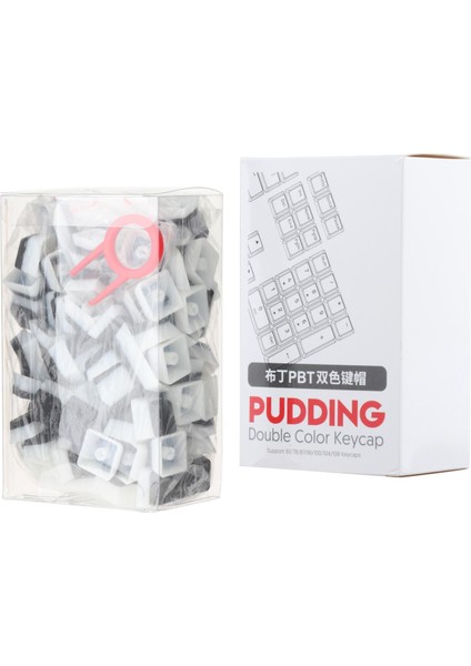 Pbt Pudding 108 Anahtar Arka Ayden Aydınlatmalı Key Kapak Seti Oyun Siyah