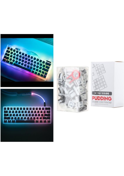 Pbt Pudding 108 Anahtar Arka Ayden Aydınlatmalı Key Kapak Seti Oyun Siyah indirimleri