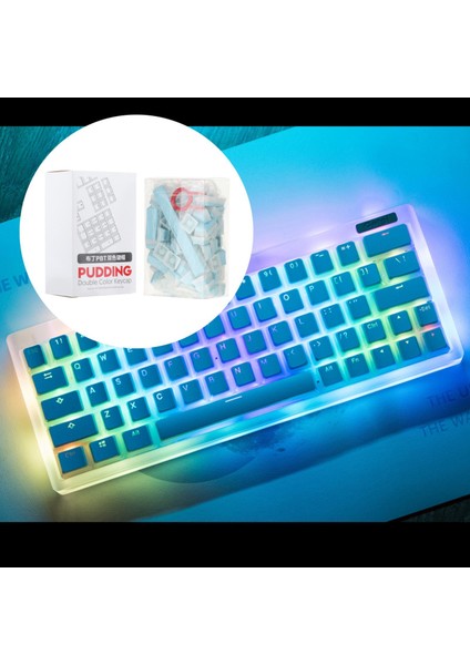 Pbt Pudding 108 Anahtar Arka Ayden Aydınlatmalı Key Kapan Seti Oyun Mavi
