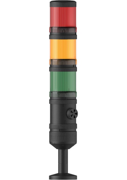 Ø70 3 Kat Işıklı Kolon Yanıp Sönen Ampul Buzzer Tüp Montaj Ms 444 24VDC